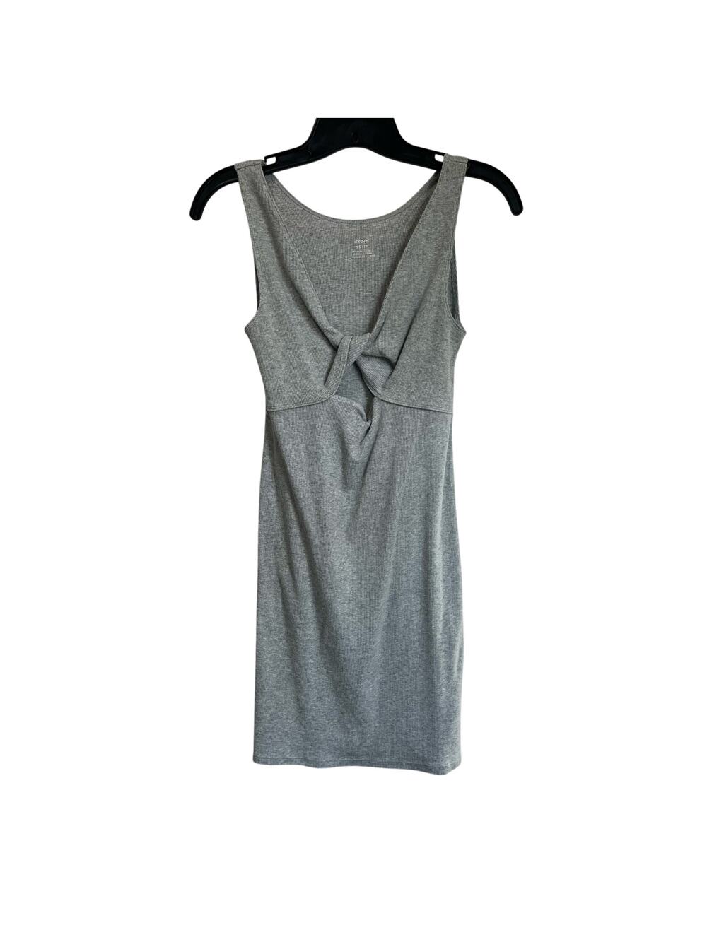 Aerie Gray Ribbed Cutout Bodycon Mini Dress Casual Size XS